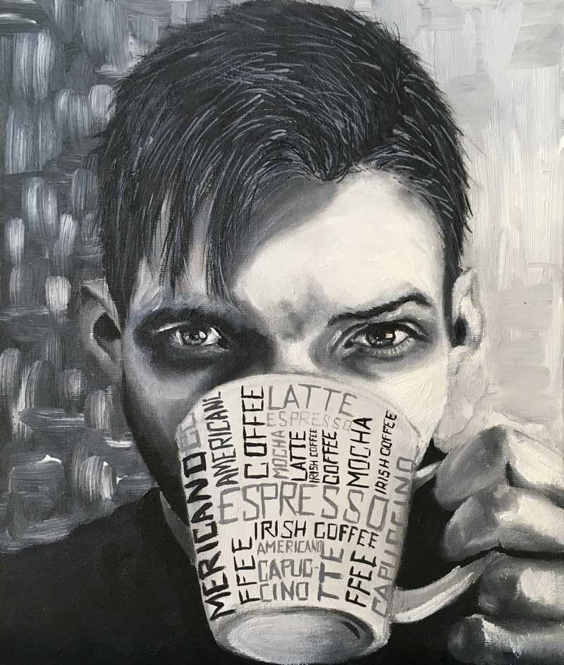 &OElig;uvre personnalis&eacute;e &mdash; original peint &agrave; la main par Keili Major