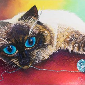 The Cat With Yarn Ball