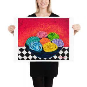 Yarn balls – Matte Giclée print
