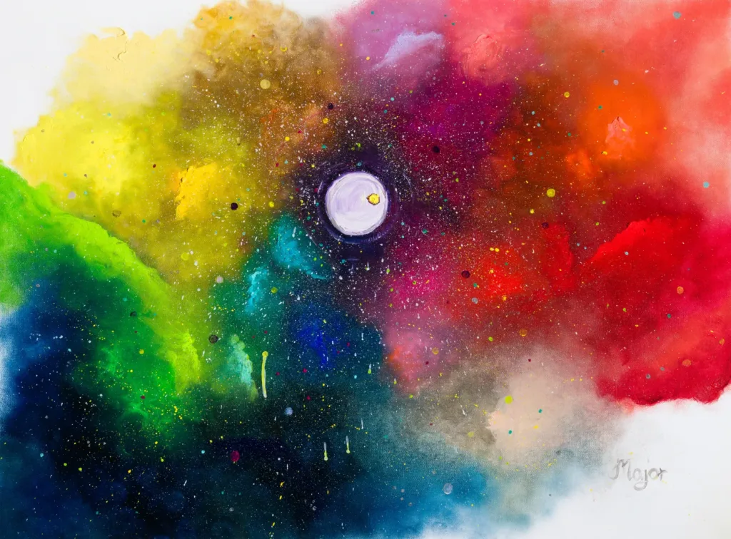 Keili Major Artist - Abstract painting by Keili