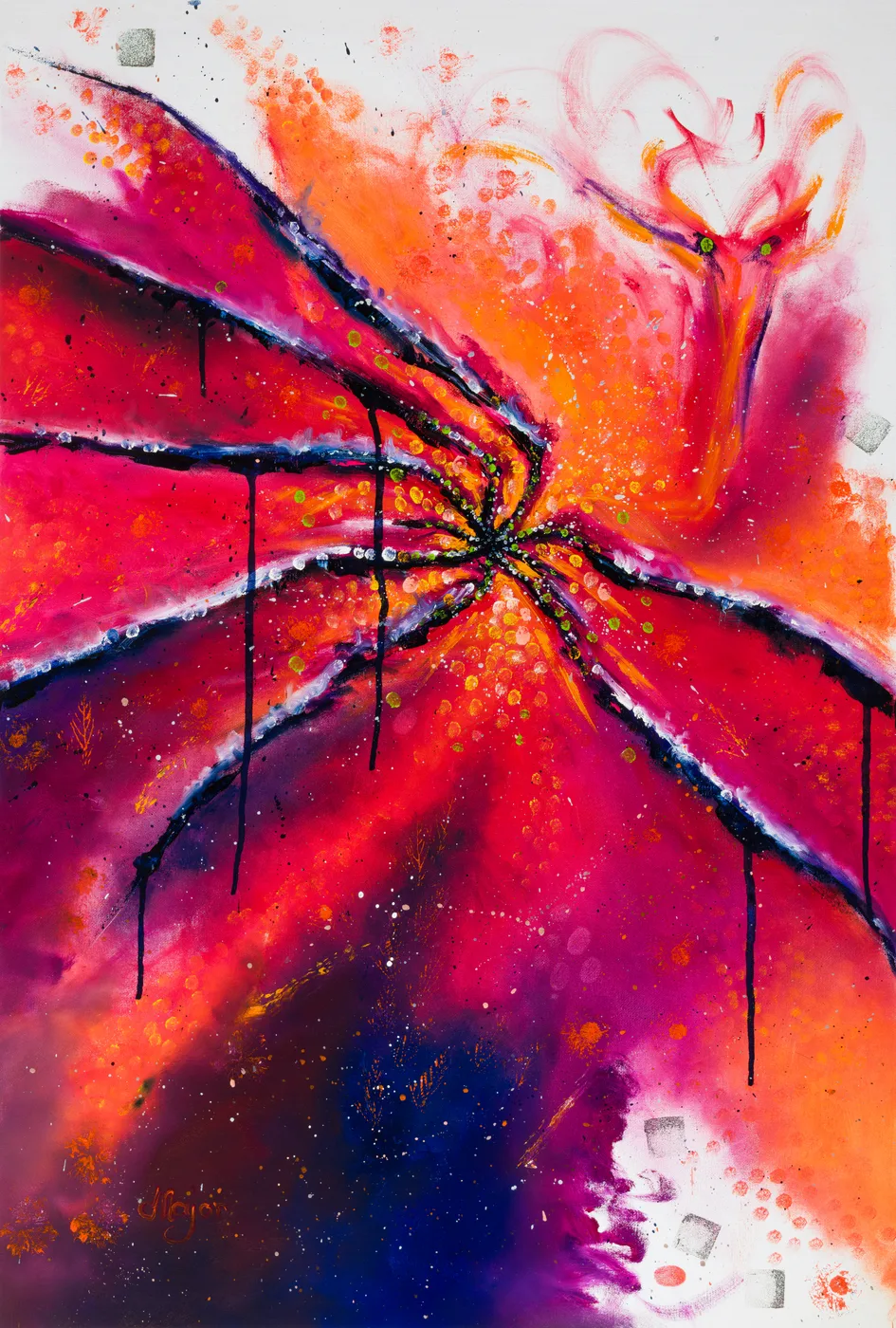 Keili Major Artist - Abstract painting by Keili
