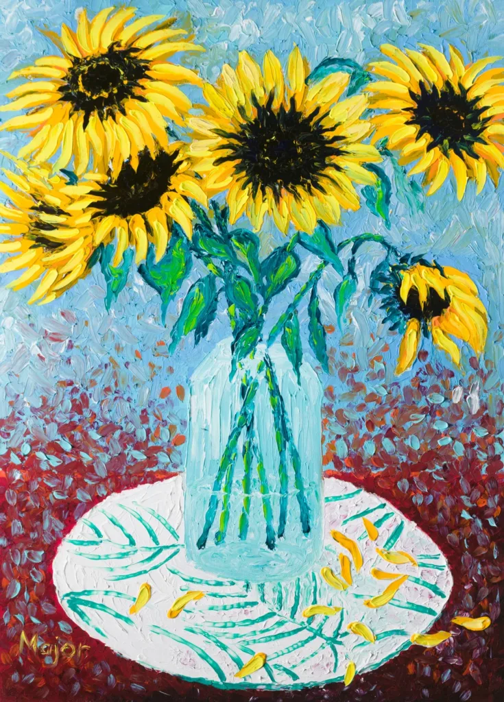 Dipinto finger painting originale di Keili Major Artist