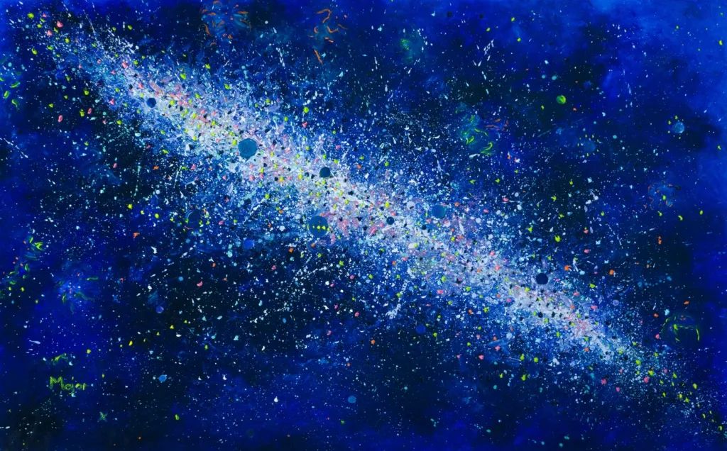 Dipinto finger painting originale di Keili Major Artist