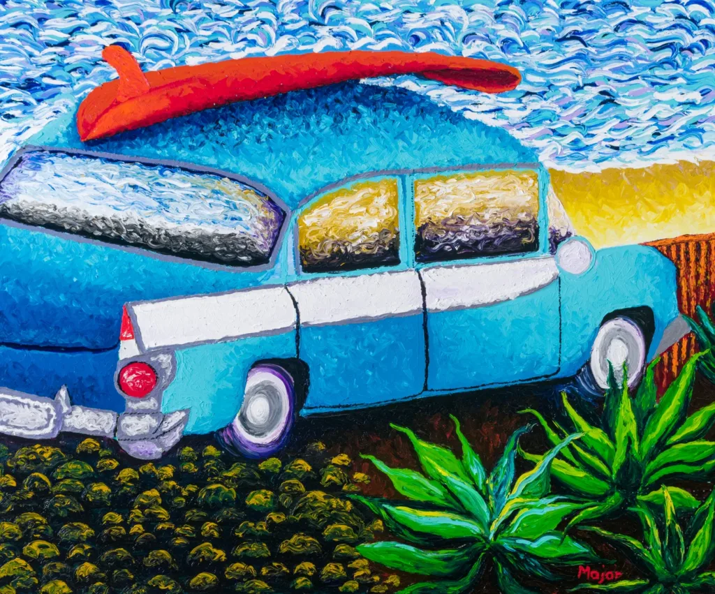 Dipinto finger painting originale di Keili Major Artist