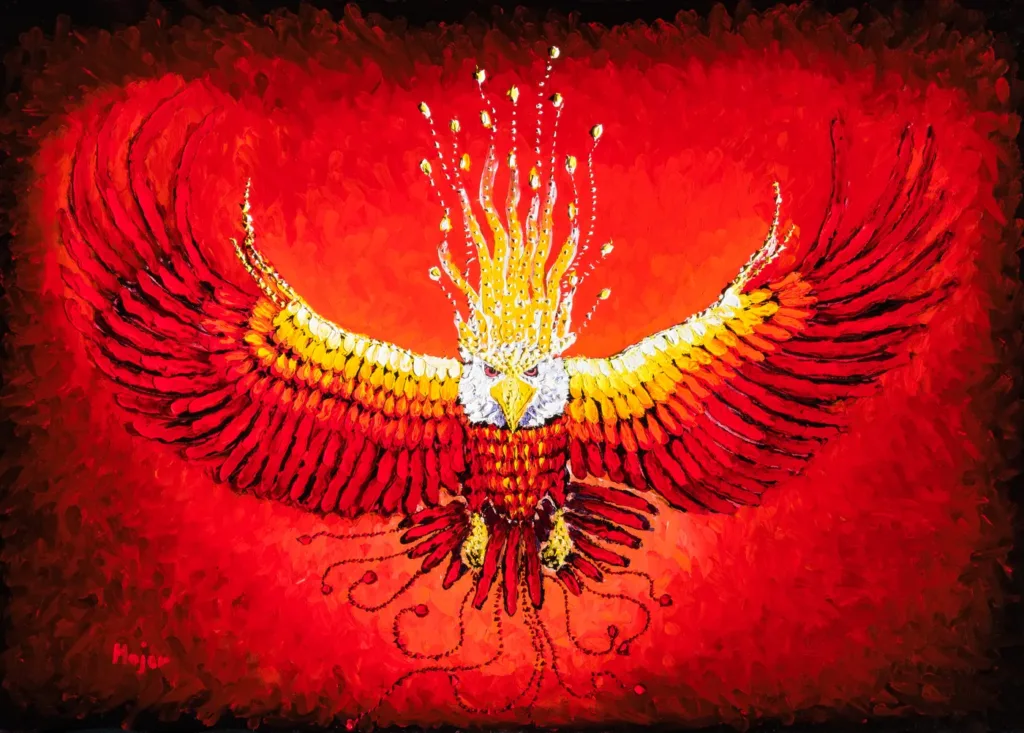 Dipinto finger painting originale di Keili Major Artist