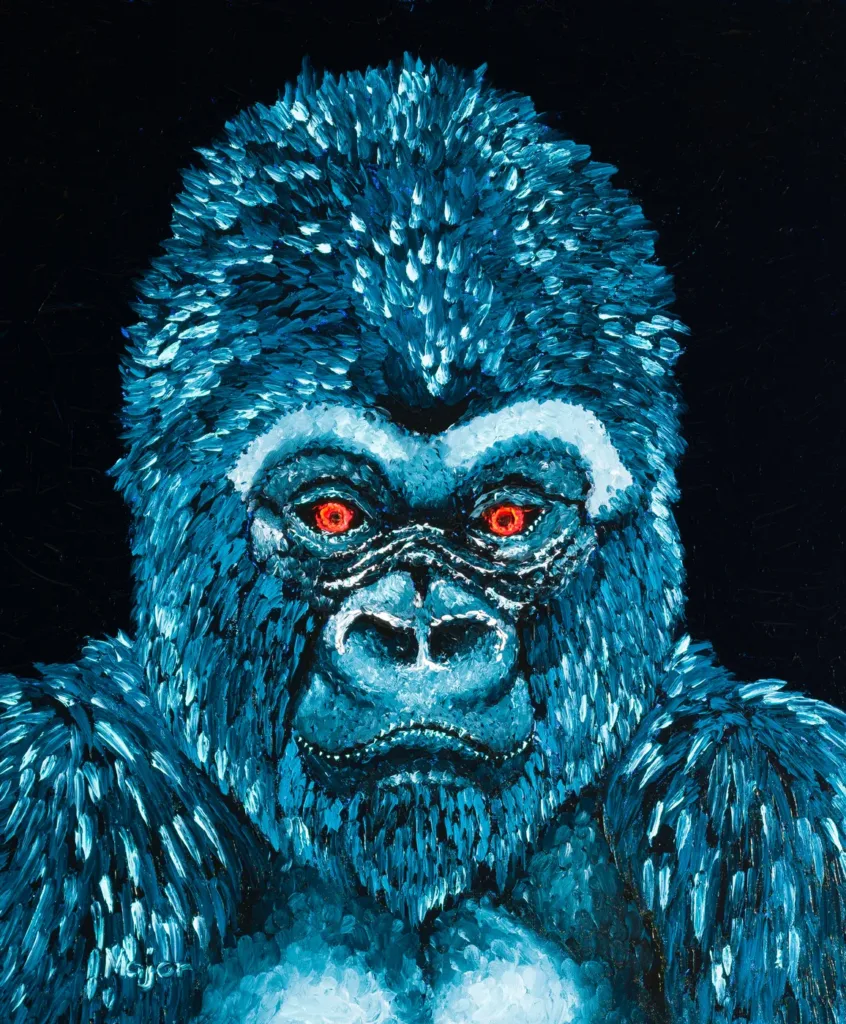 Dipinto finger painting originale di Keili Major Artist