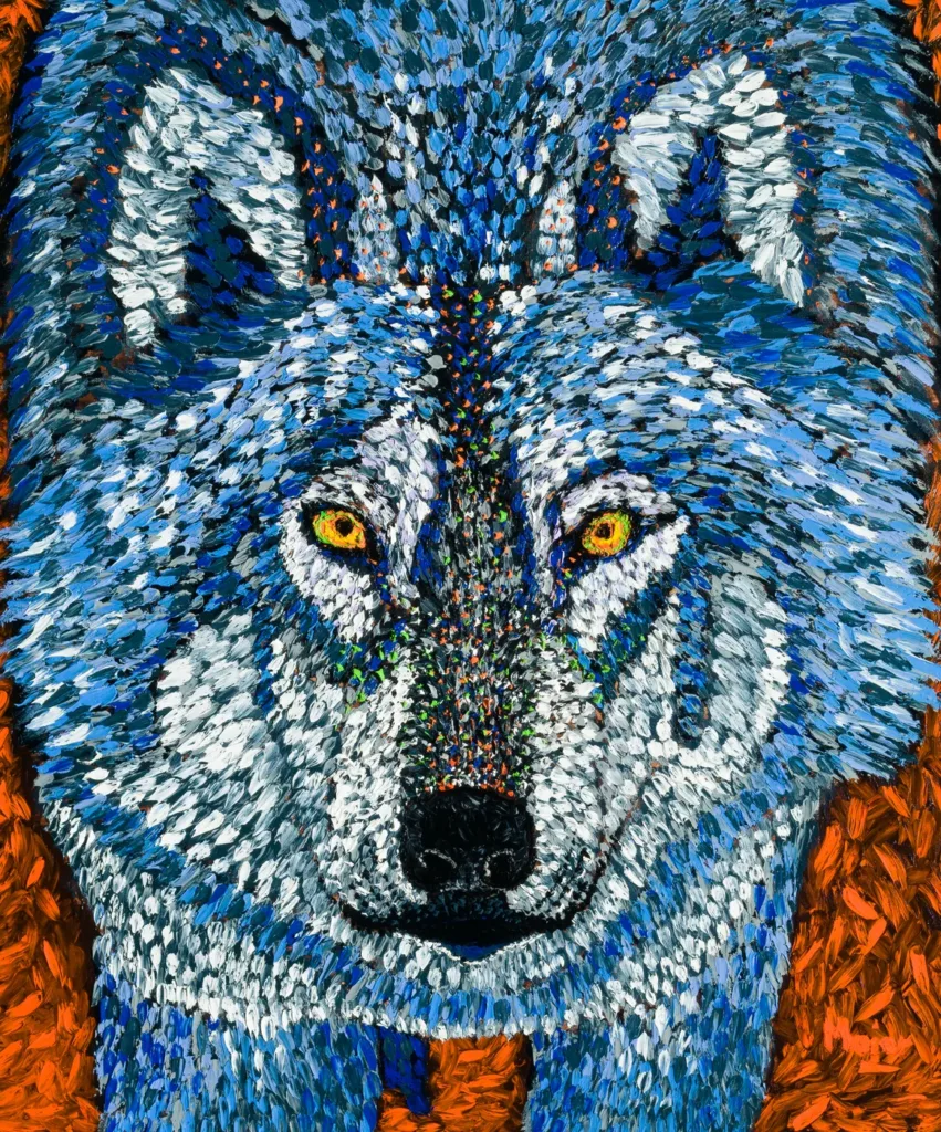 Dipinto finger painting originale di Keili Major Artist