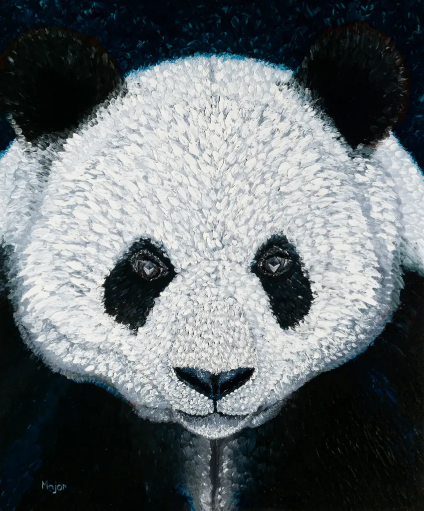 Dipinto finger painting originale di Keili Major Artist