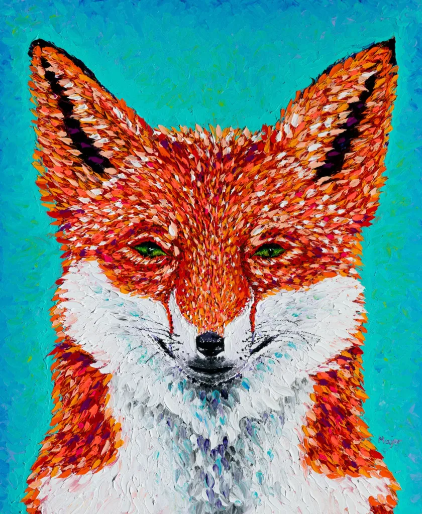 Dipinto finger painting originale di Keili Major Artist