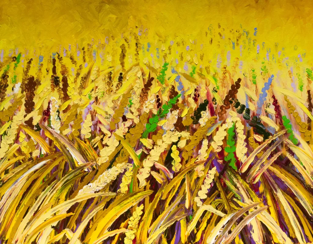 Dipinto finger painting originale di Keili Major Artist