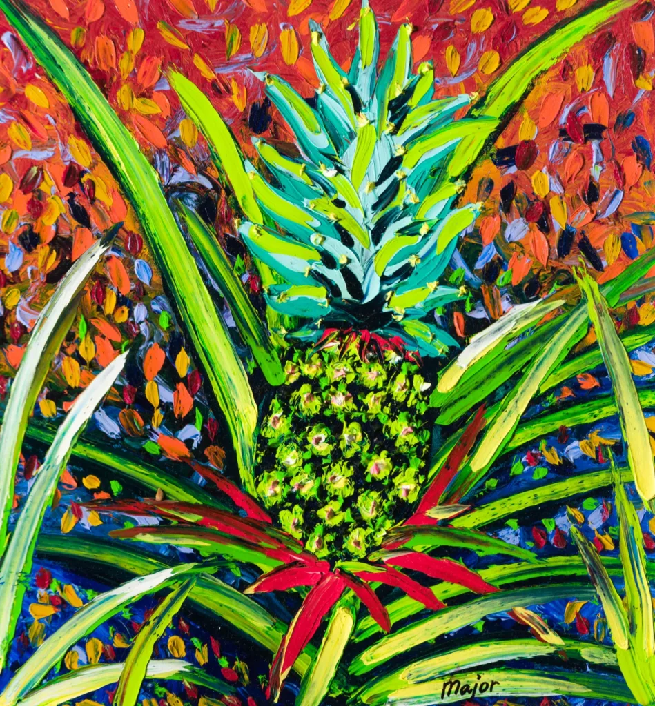 Dipinto finger painting originale di Keili Major Artist
