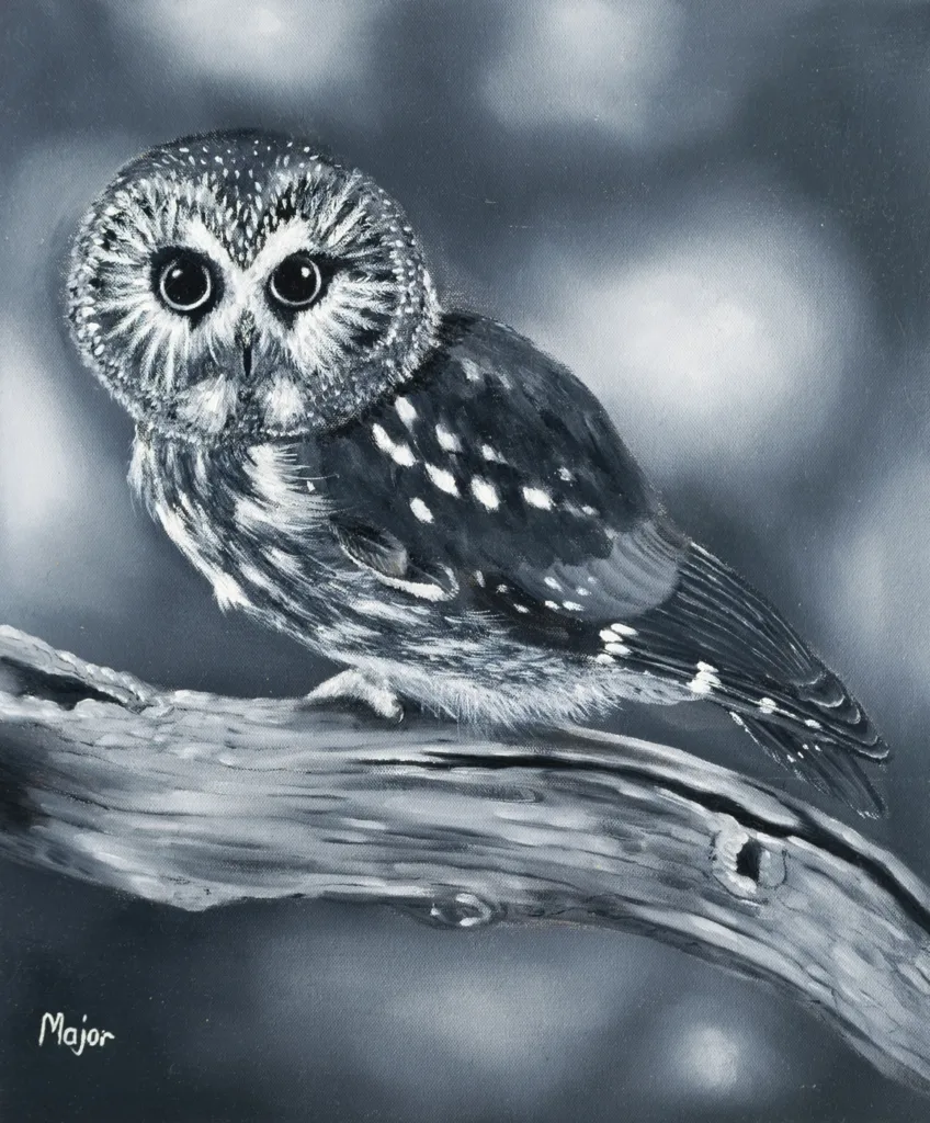 Dipinto realistico originale di Keili Major Artist