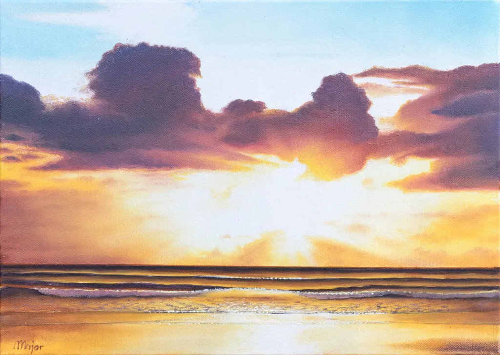 Dipinto realistico originale di Keili Major Artist