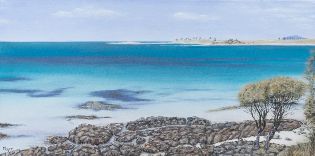 Dipinto realistico originale di Keili Major Artist