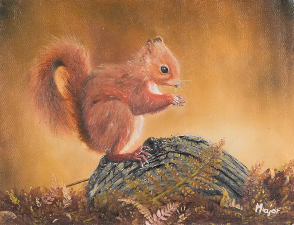 Dipinto realistico originale di Keili Major Artist