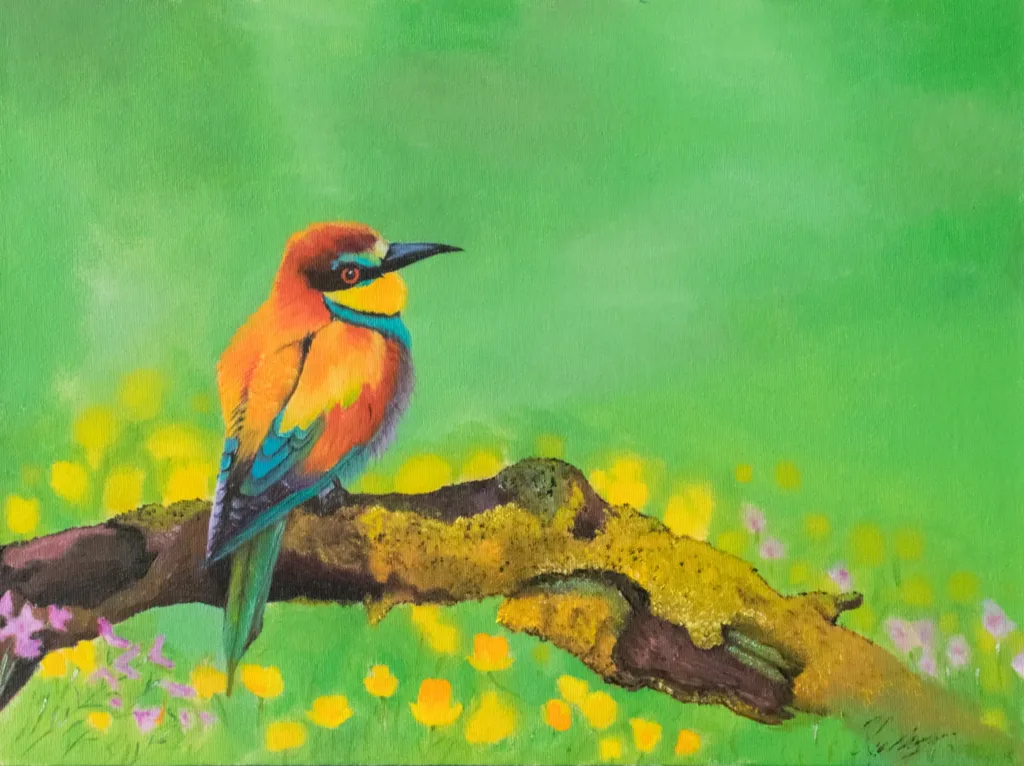 Dipinto realistico originale di Keili Major Artist
