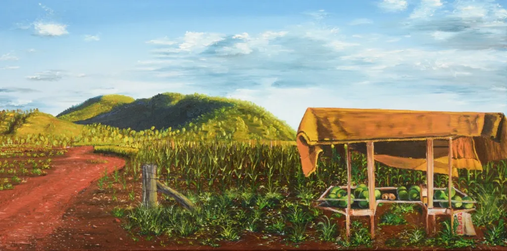 Dipinto realistico originale di Keili Major Artist