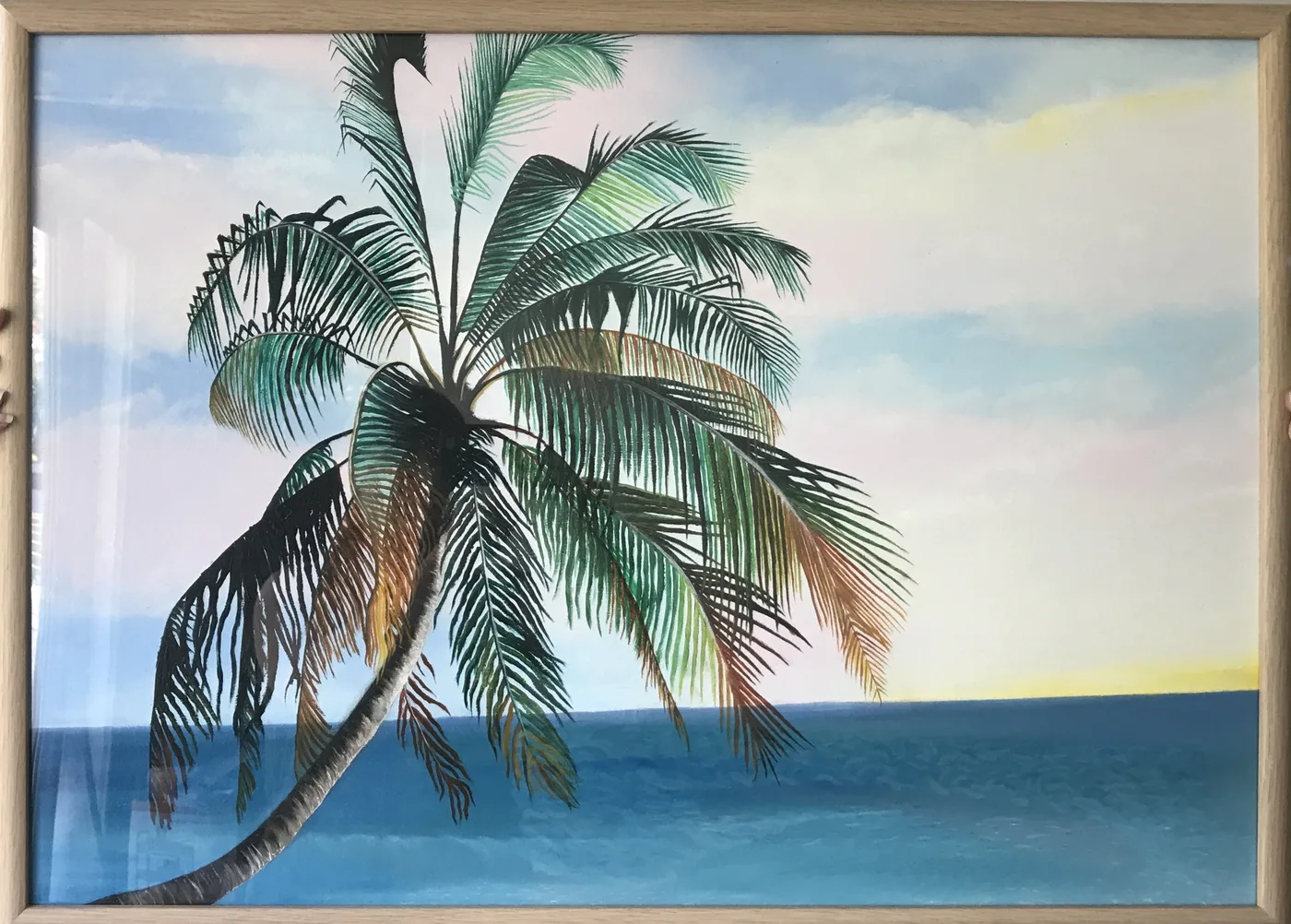 Palma tropicale — olio su tela