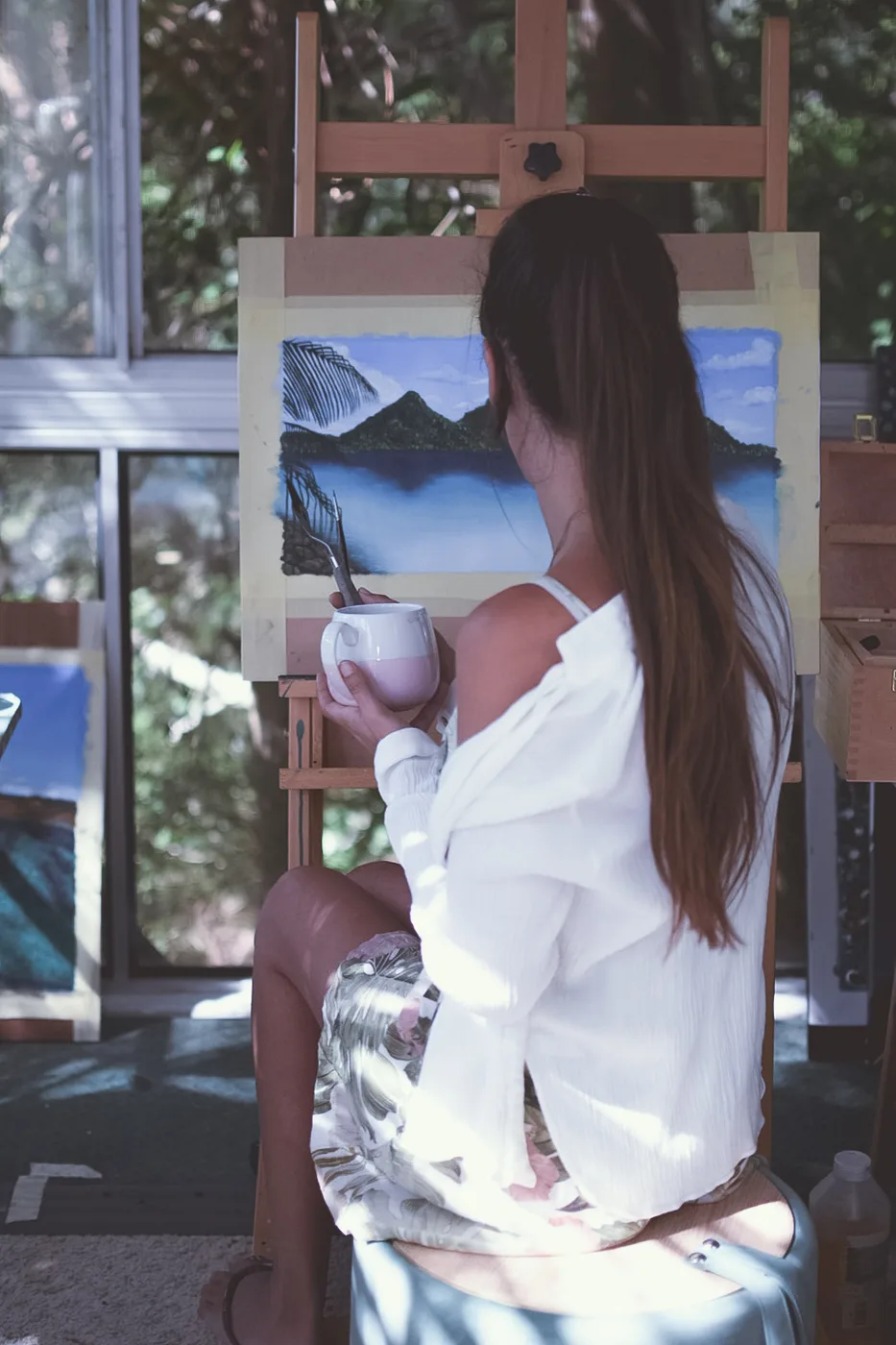 Lezione di pittura nel mio atelier