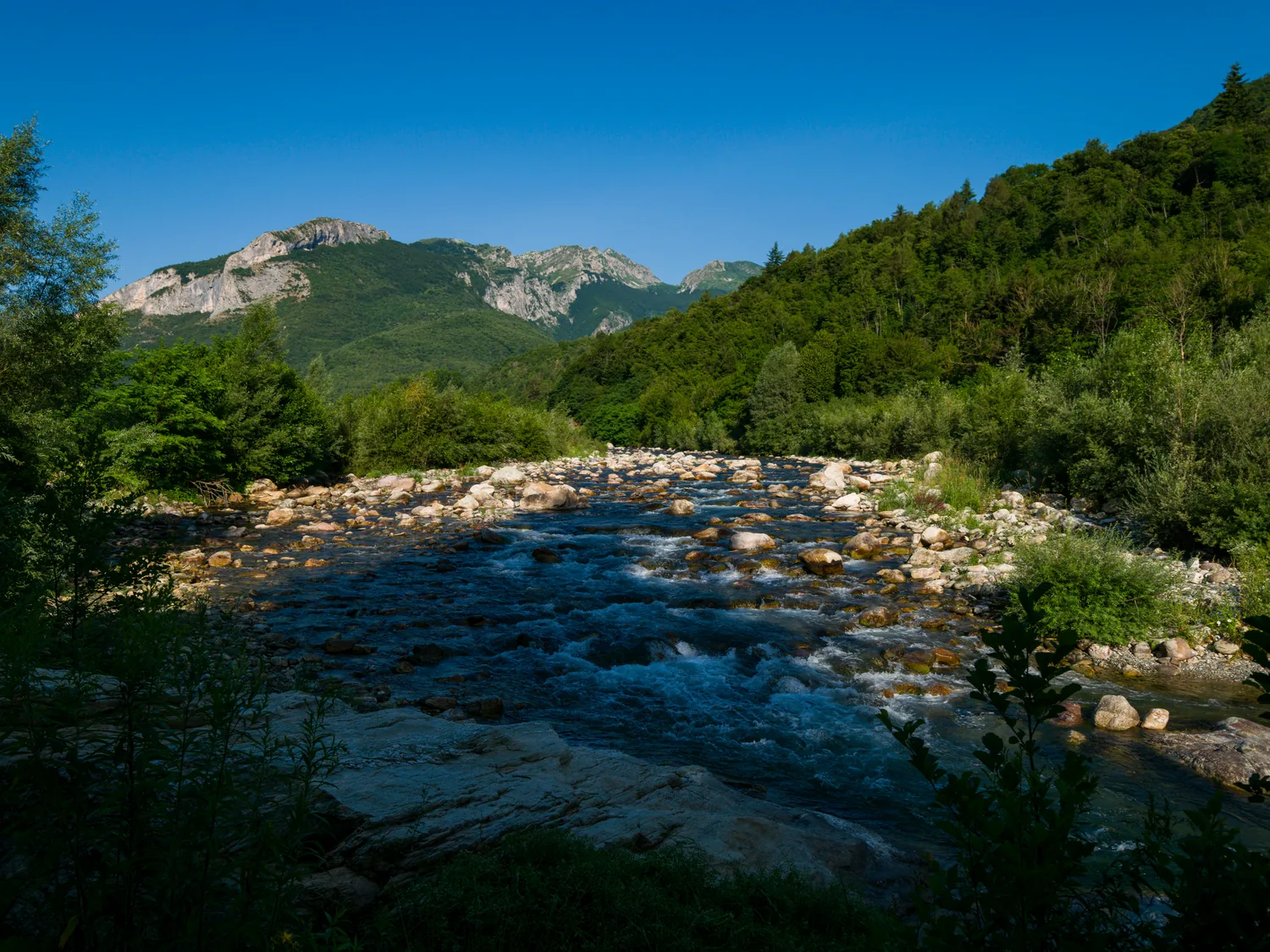 Fotografia di riferimento di luglio 2026 al punto canonico sul Tanaro